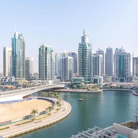 Nasma Luxury Stays - Pastel-Colored Apt With Jaw-Dropping Marina Views Dubai Exterior photo