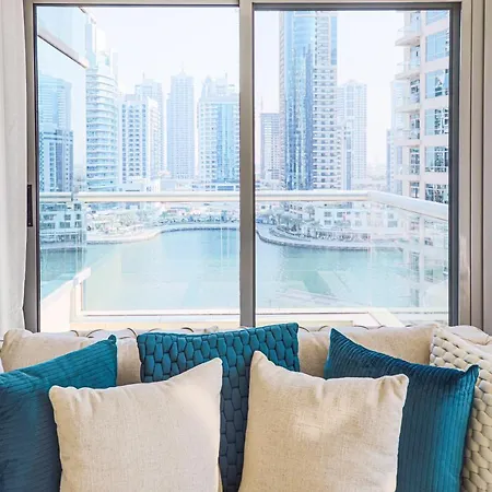 Nasma Luxury Stays - Pastel-Colored Apt With Jaw-Dropping Marina Views Dubai Exterior photo